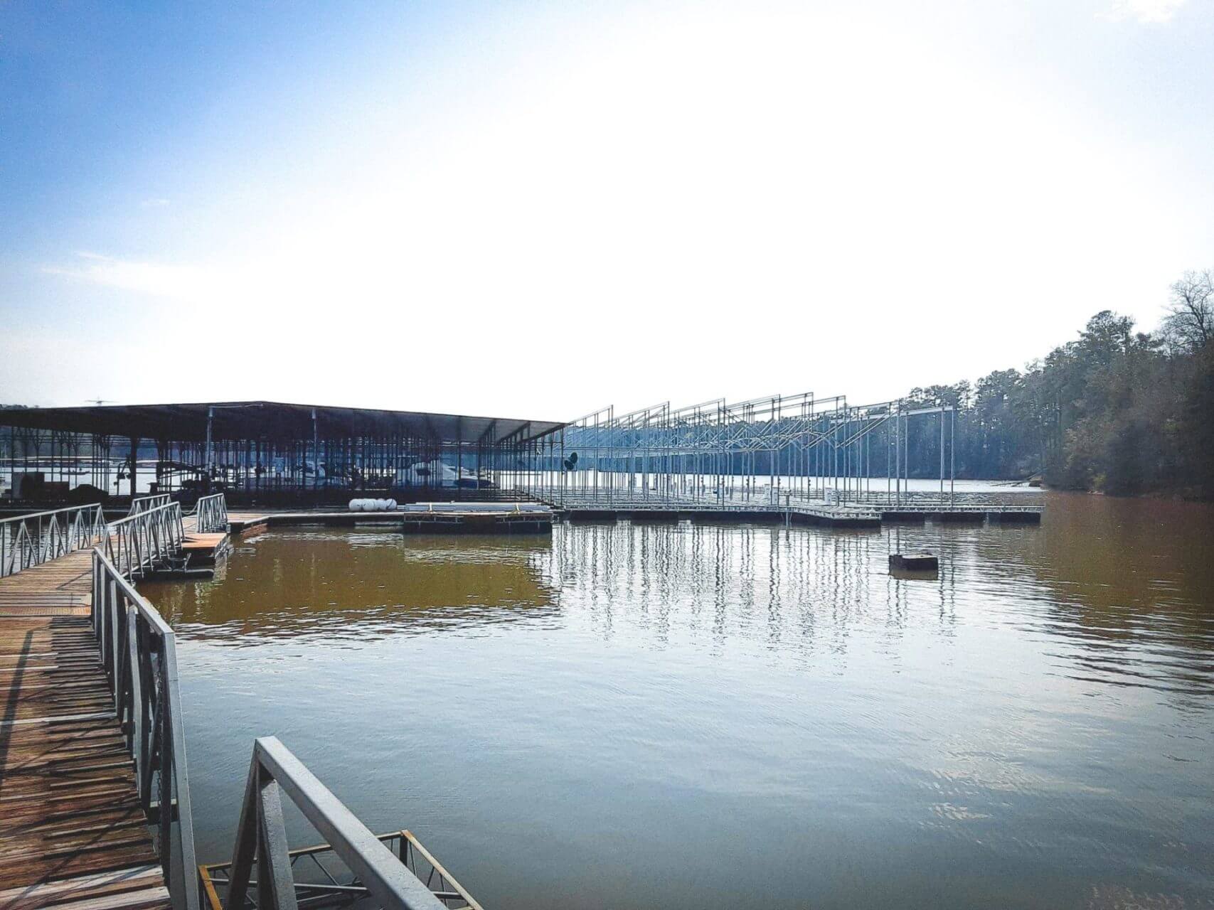 Lake view from cottages at Allatoona Landing Marina
